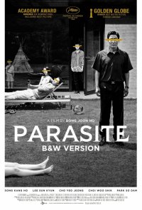 Poster do filme Parasitas (versão a preto e branco) / Gisaengchung (2019)