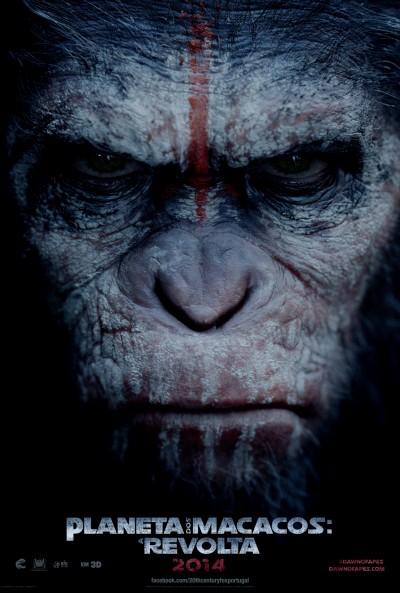 Novo poster português para "Dawn of the Planet of the Apes"