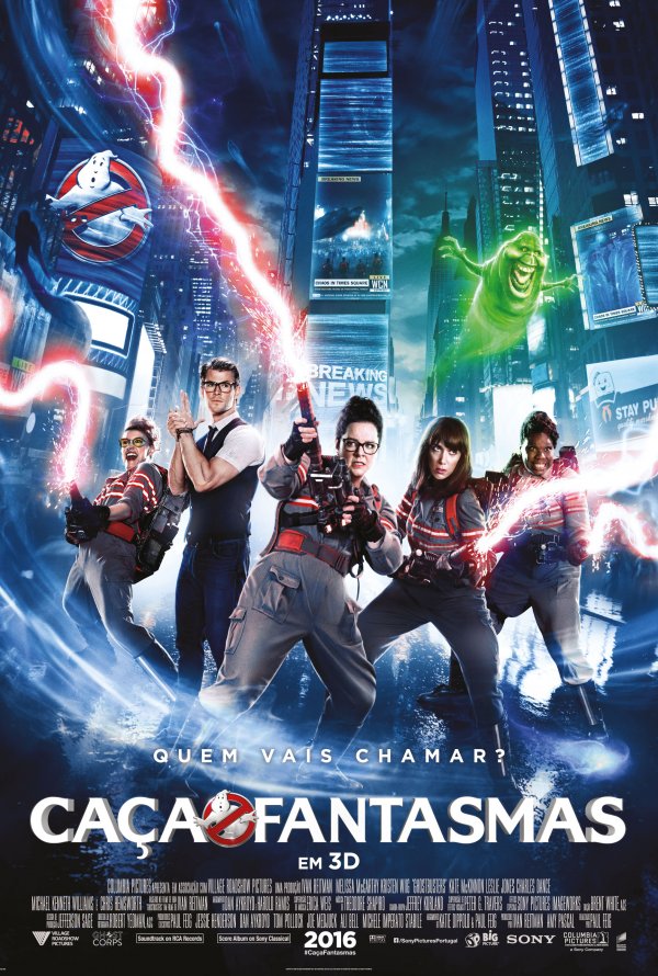 Novo poster português para "As Caça-Fantasmas" (Ghostbusters)